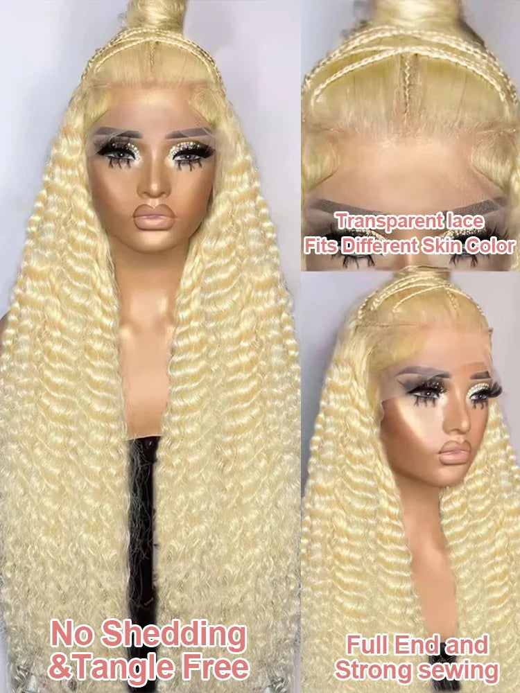 Deep Loose Wave Transparent Curly Wigs